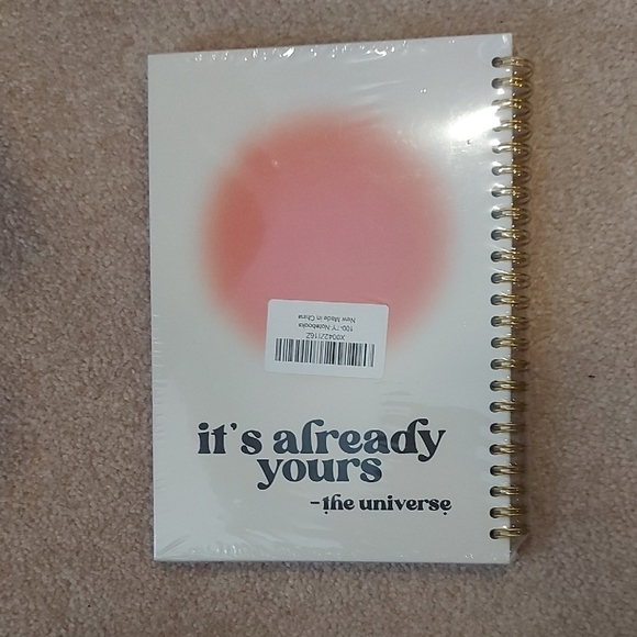 Pink and Cream Inspirational Notebook - Picture 2 of 2